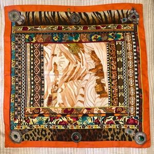Hermès 100% silk scarf